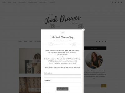 thejunkdrawerblog.com snapshot