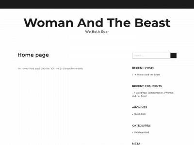 womanandthebeast.com snapshot