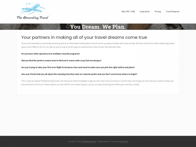 therewardingtravel.com snapshot