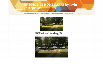 irvinenterprisesrv-mhparks.com snapshot