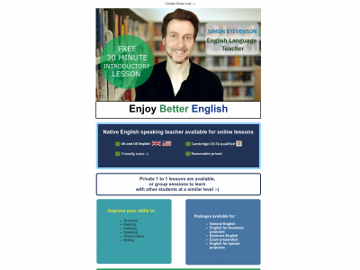 enjoybetterenglish.com snapshot