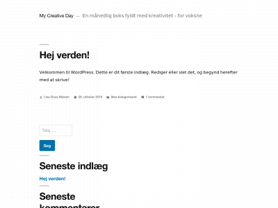 mycreativeday.dk snapshot