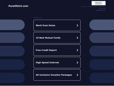 purelifeint.com snapshot