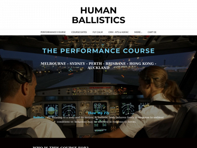 humanballistics.com snapshot