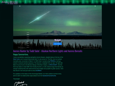 aurorahunter.com snapshot