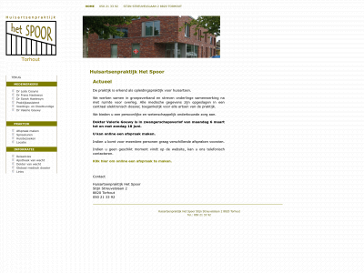 huisartsenhetspoor.be snapshot