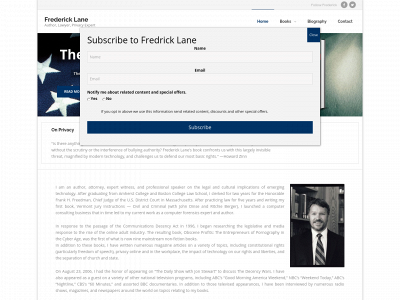fredericklane.com snapshot