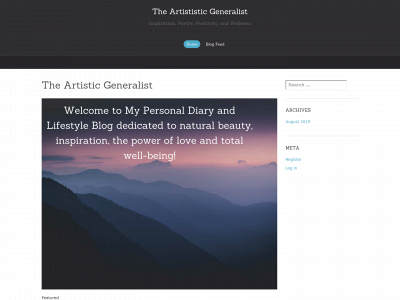 theartisticgeneralist.com snapshot