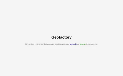 geofactory.nl snapshot
