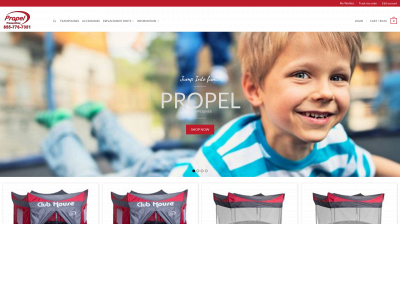 propeltrampolines.com snapshot