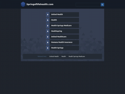 springoflifehealth.com snapshot