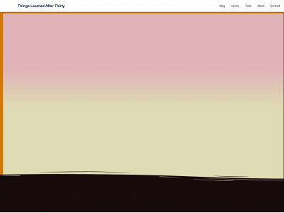 thingslearnedafterthirty.com snapshot
