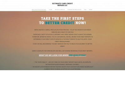 ultimatecarecreditrepair.com snapshot