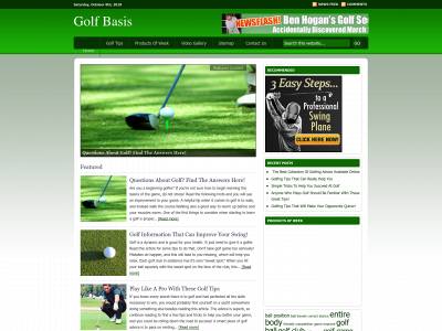 golfbasis.com snapshot