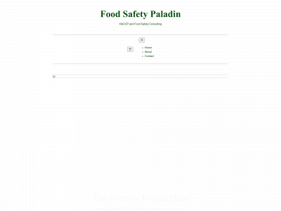 foodsafetypaladin.com snapshot