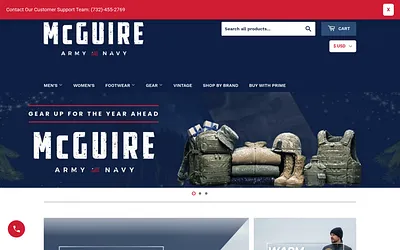 mcguirearmynavy.com snapshot