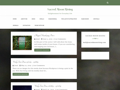 sacredmoonrising.com snapshot