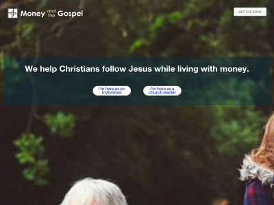 moneyandthegospel.com snapshot