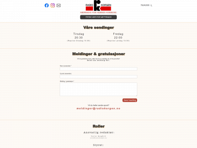 radiokorgen.no snapshot