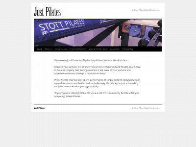 just-pilates.com snapshot