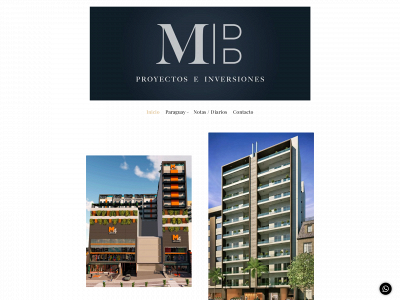 mbproyectoseinversiones.com snapshot