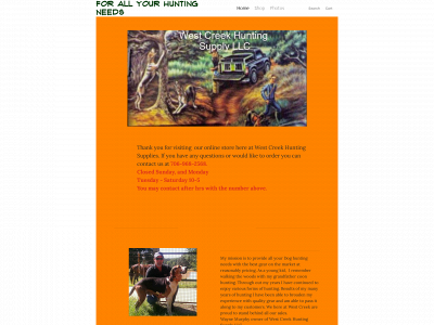 www.westcreekhunting.com snapshot