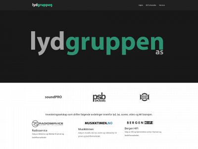 lydgruppen.no snapshot