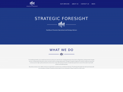 strategicforesighthealthcare.com snapshot