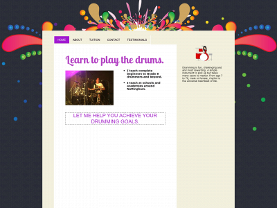 drummingdrumlessons.co.uk snapshot