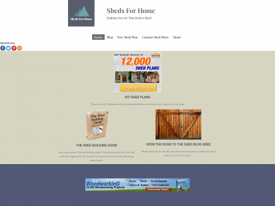 shedsforhome.com snapshot