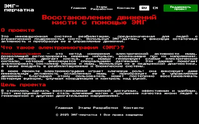emg-glove.com snapshot