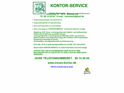 irenes-kontor.dk snapshot