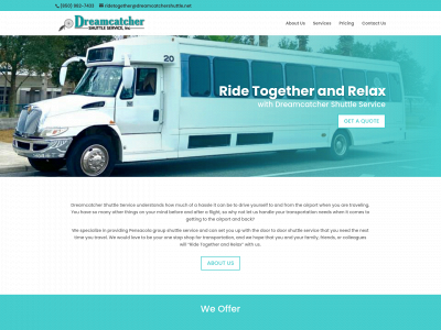 dreamcatchershuttle.com snapshot