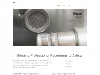 www.hcrecording.com snapshot