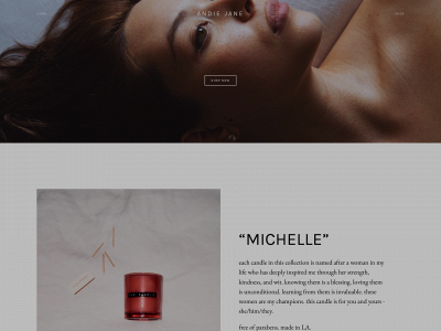 andiejane.com snapshot