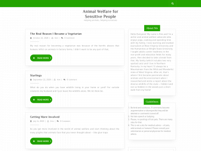 animalwelfareforsensitivepeople.com snapshot