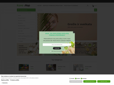 kanoshop.lt snapshot