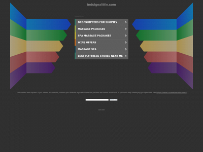 indulgealittle.com snapshot