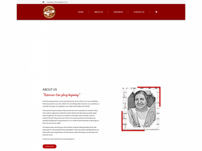 mayasgourmetpizza.com snapshot