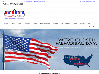 thomastentandevent.com snapshot