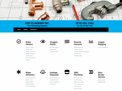 gmcplumbinginc.com snapshot