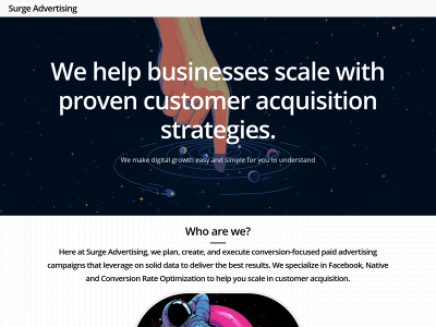 surgeadvertisingagency.com snapshot