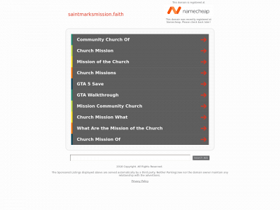 saintmarksmission.faith snapshot