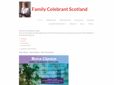 familycelebrantscotland.co.uk snapshot