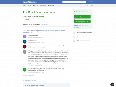 theblackcoalition.com snapshot