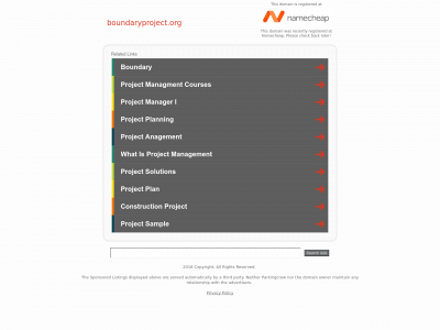 boundaryproject.org snapshot