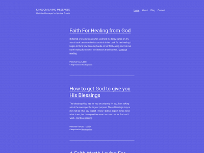 kingdomlivingmessages.com snapshot