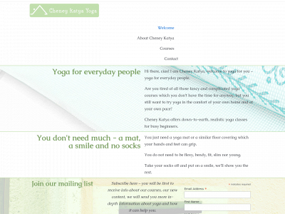cheneykatyayoga.com snapshot