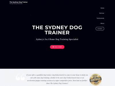 thesydneydogtrainer.com.au snapshot