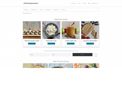 simmeringessence.com snapshot